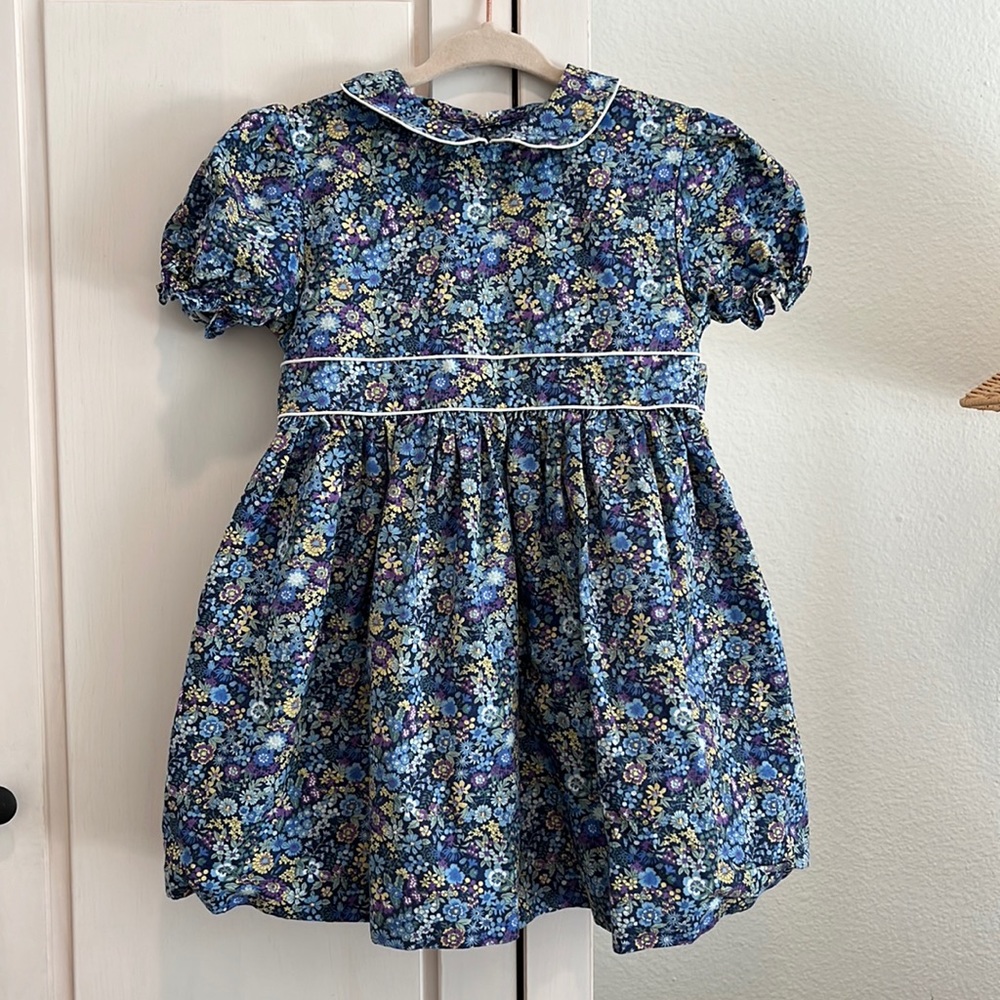Petit Ami Floral Print Peter Pan Collar Dress